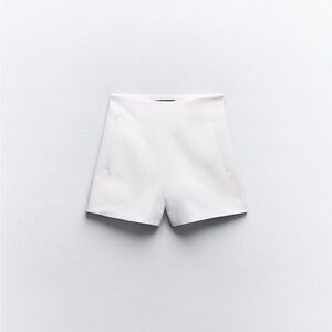 Zara white shorts